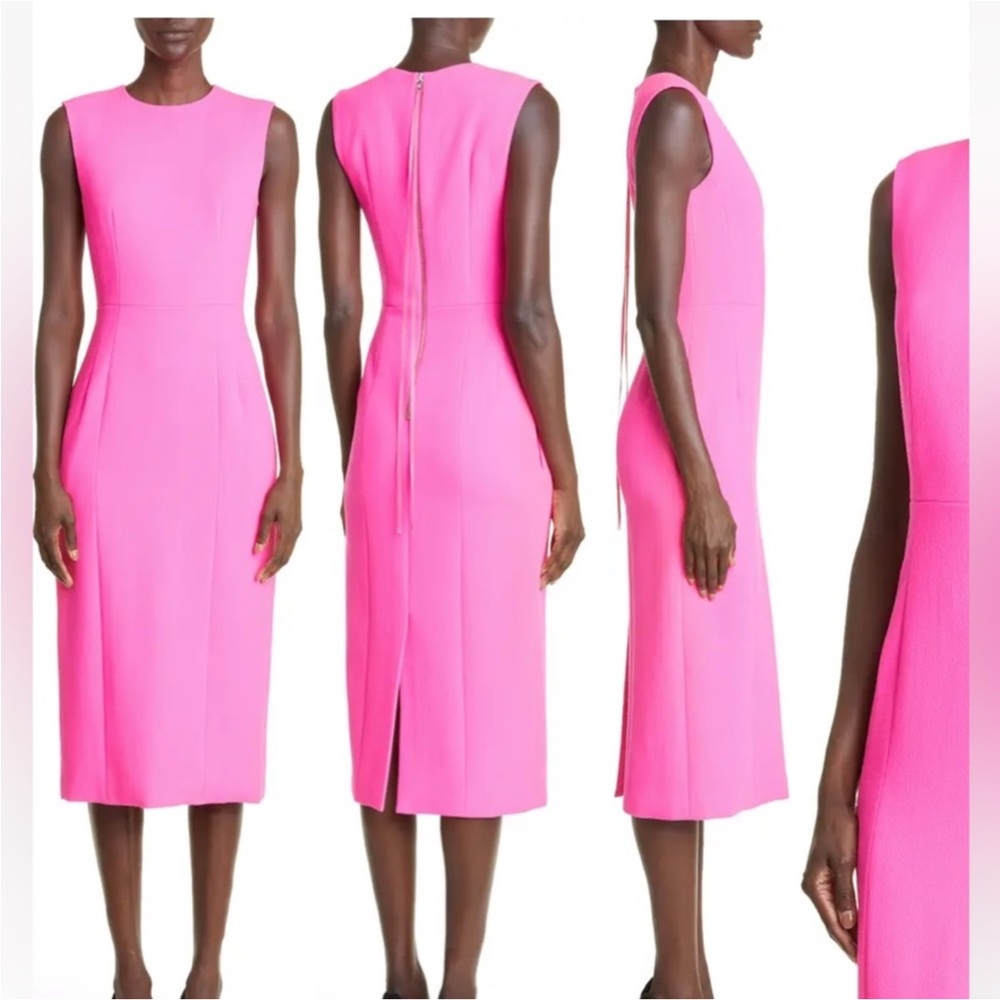 Elegant Pink Sleeveless Dress